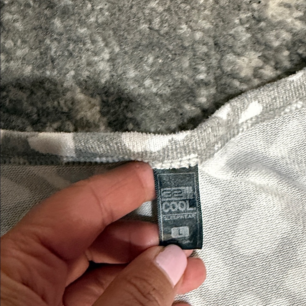 32 Degrees Gray and White Leopard Pajama Set - Picture 5 of 5